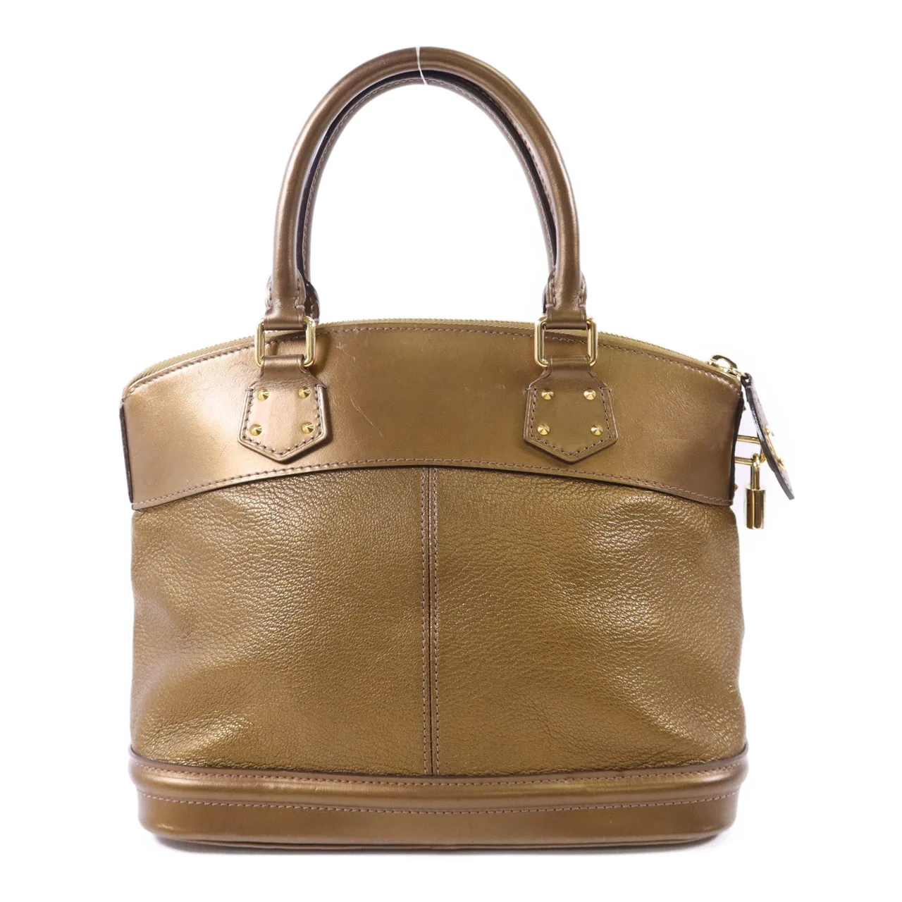 LOUIS VUITTON Lockit M95710 手提包 皮革 金色 皮革 中古品B - 縮圖 2