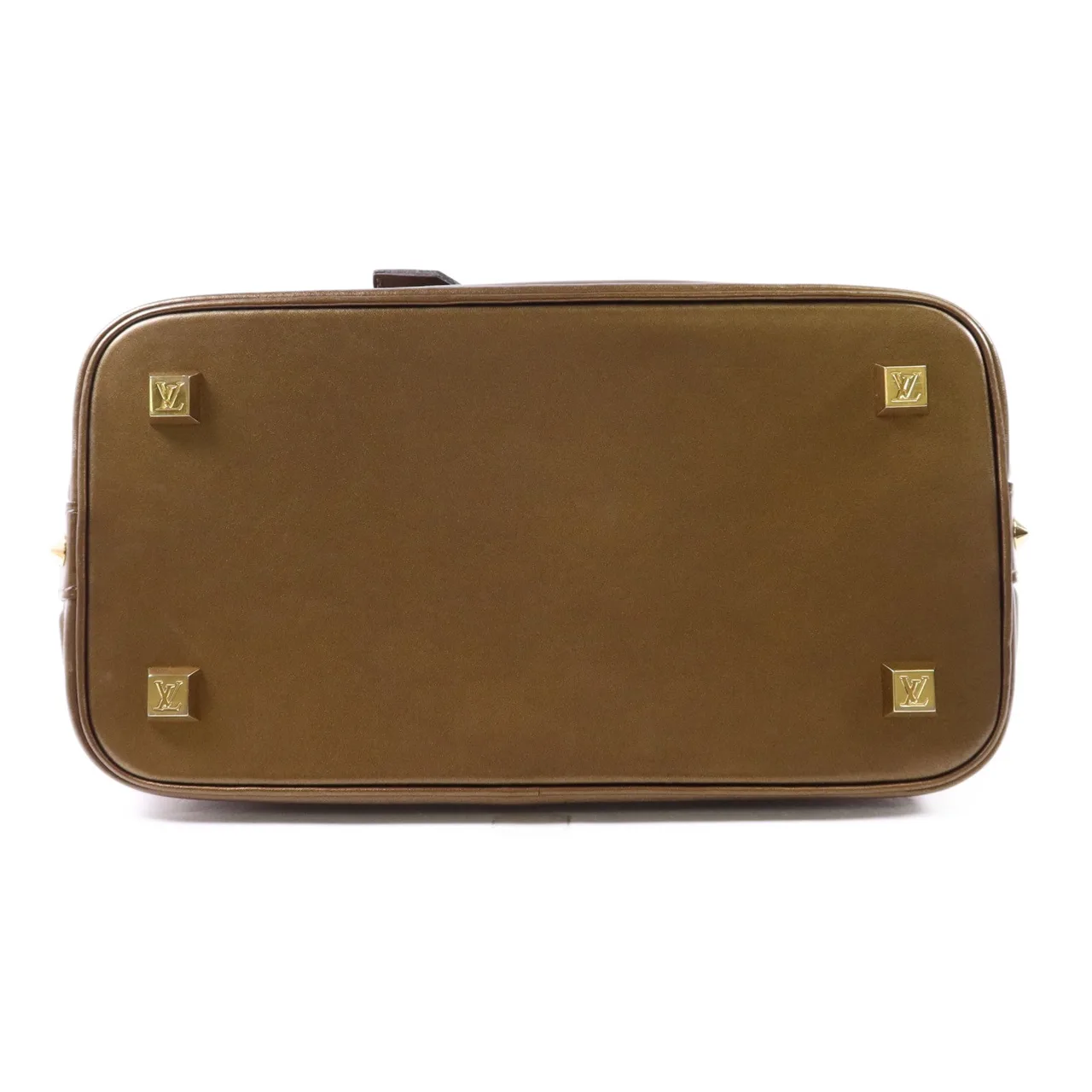 LOUIS VUITTON Lockit M95710 手提包 皮革 金色 皮革 中古品B - 縮圖 4