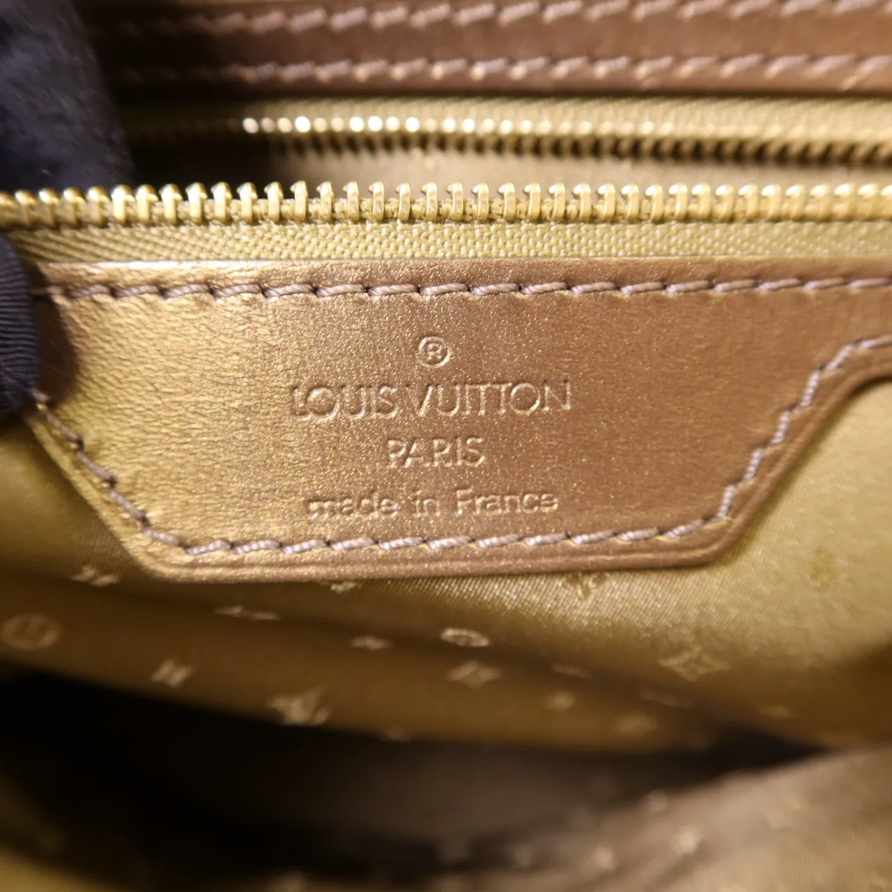 LOUIS VUITTON Lockit M95710 手提包 皮革 金色 皮革 中古品B - 縮圖 7