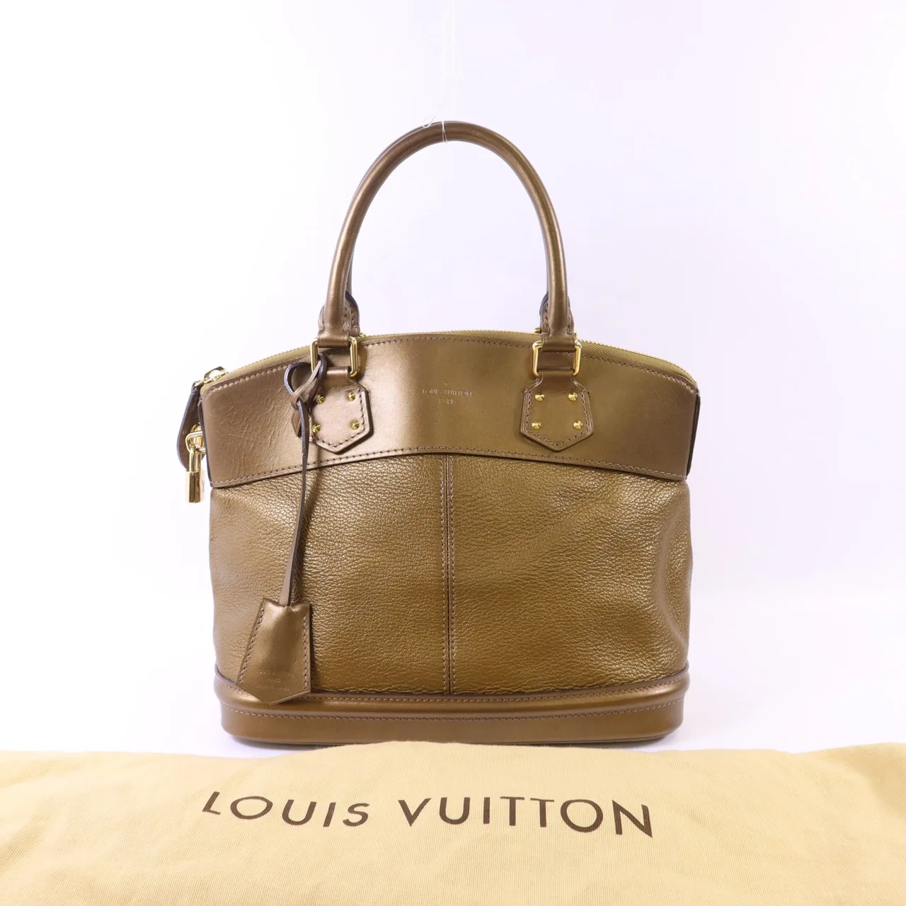 LOUIS VUITTON Lockit M95710 手提包 皮革 金色 皮革 中古品B - 縮圖 20
