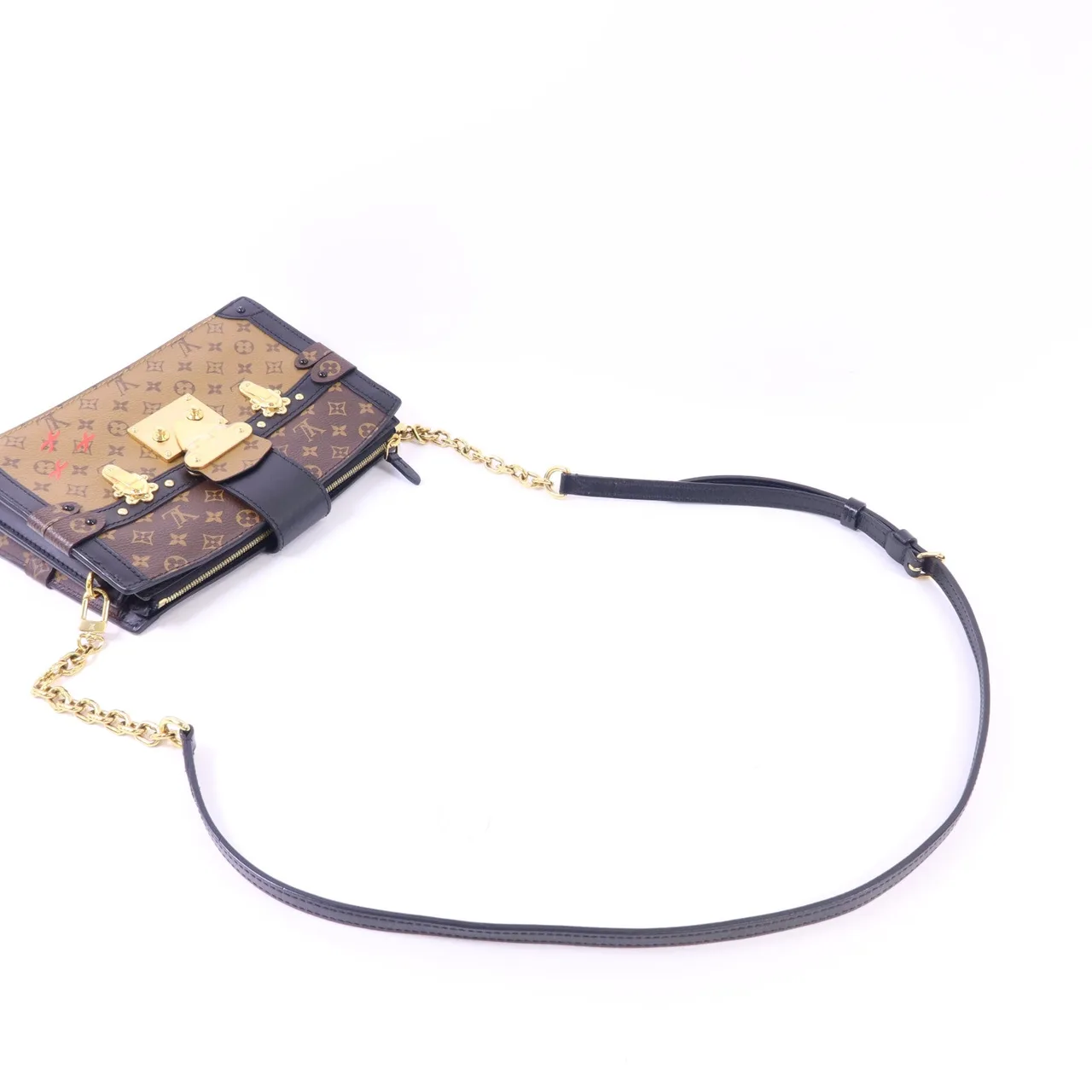 LOUIS VUITTON Trunk M43596 Shoulder Bag Coated Canvas 棕色 Coated Canvas Rank A - Thumbnail 5