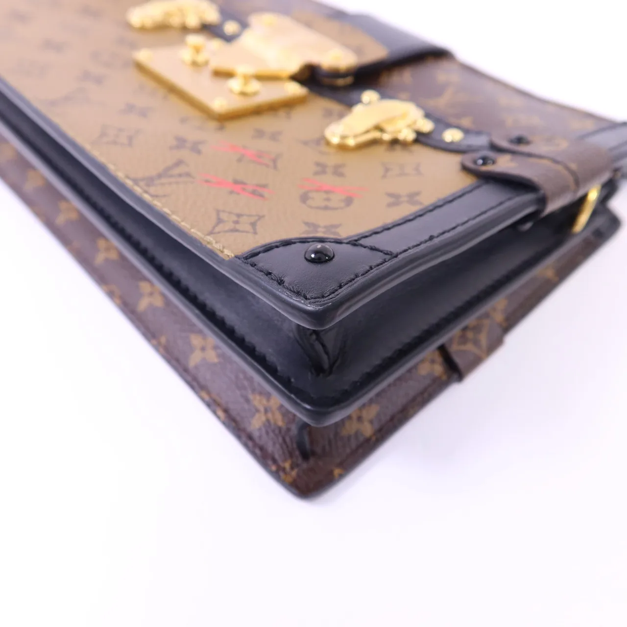 LOUIS VUITTON Trunk M43596 Shoulder Bag Coated Canvas 棕色 Coated Canvas Rank A - Thumbnail 10