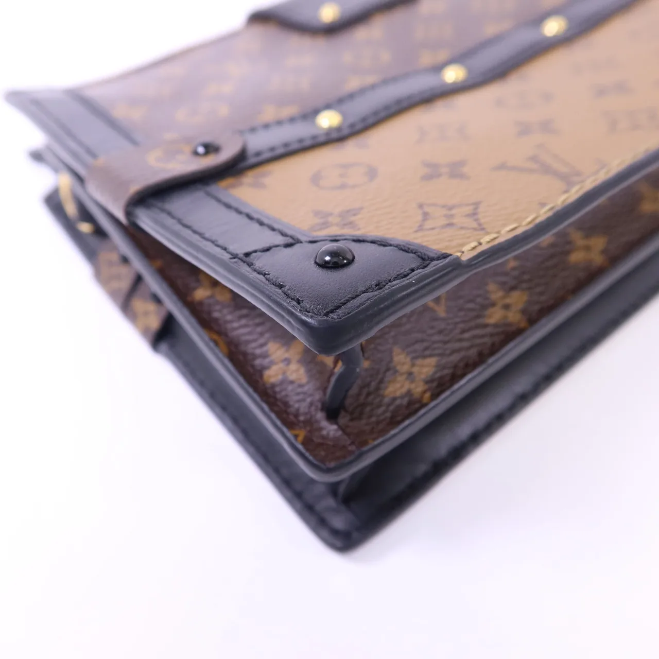 LOUIS VUITTON Trunk M43596 Shoulder Bag Coated Canvas 棕色 Coated Canvas Rank A - Thumbnail 13