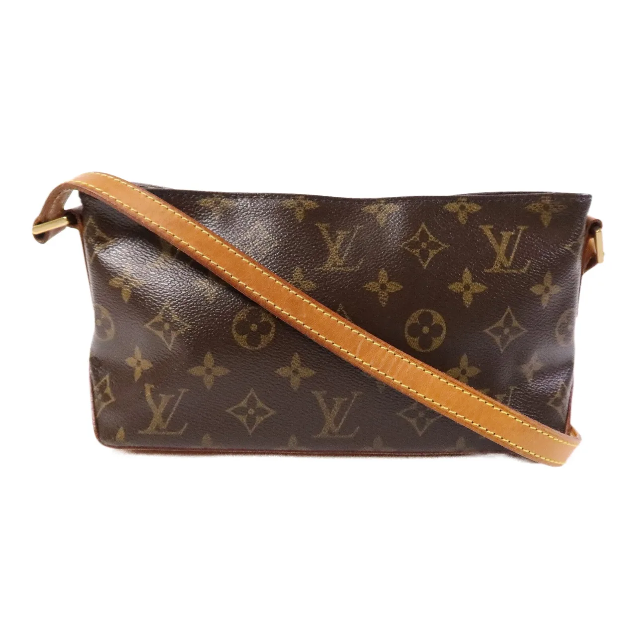 LOUIS VUITTON Trotteur M51240 肩背包 塗層帆布 棕色