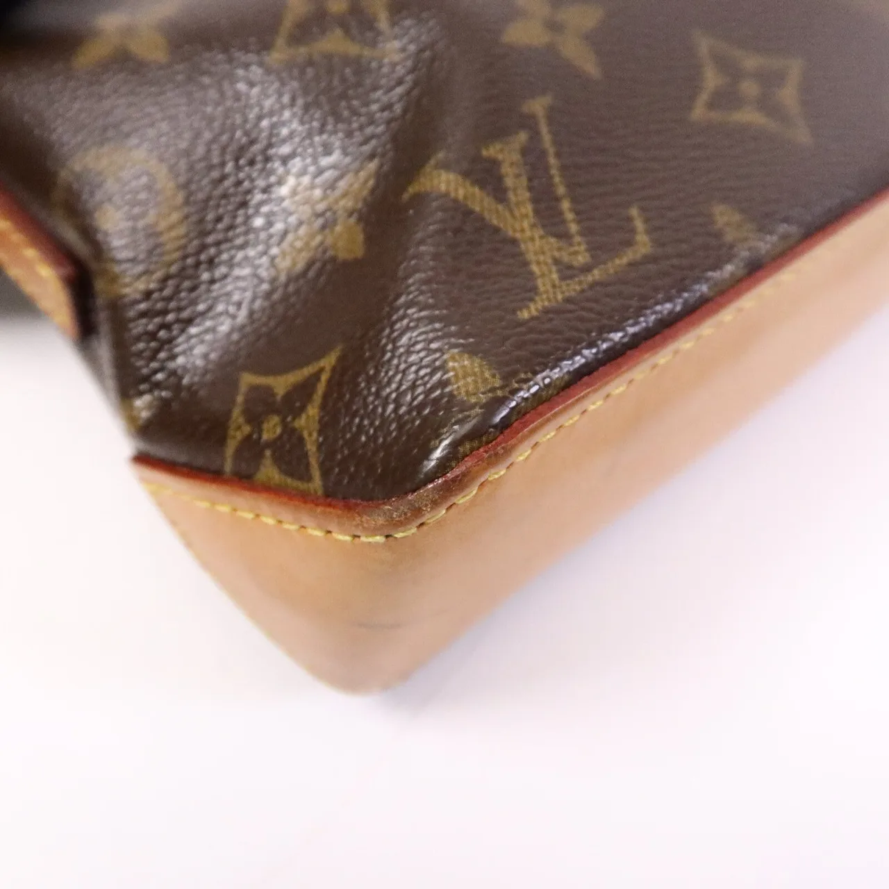 LOUIS VUITTON Trotteur M51240 Shoulder Bag Coated Canvas 棕色 Coated Canvas Rank B - Thumbnail 11