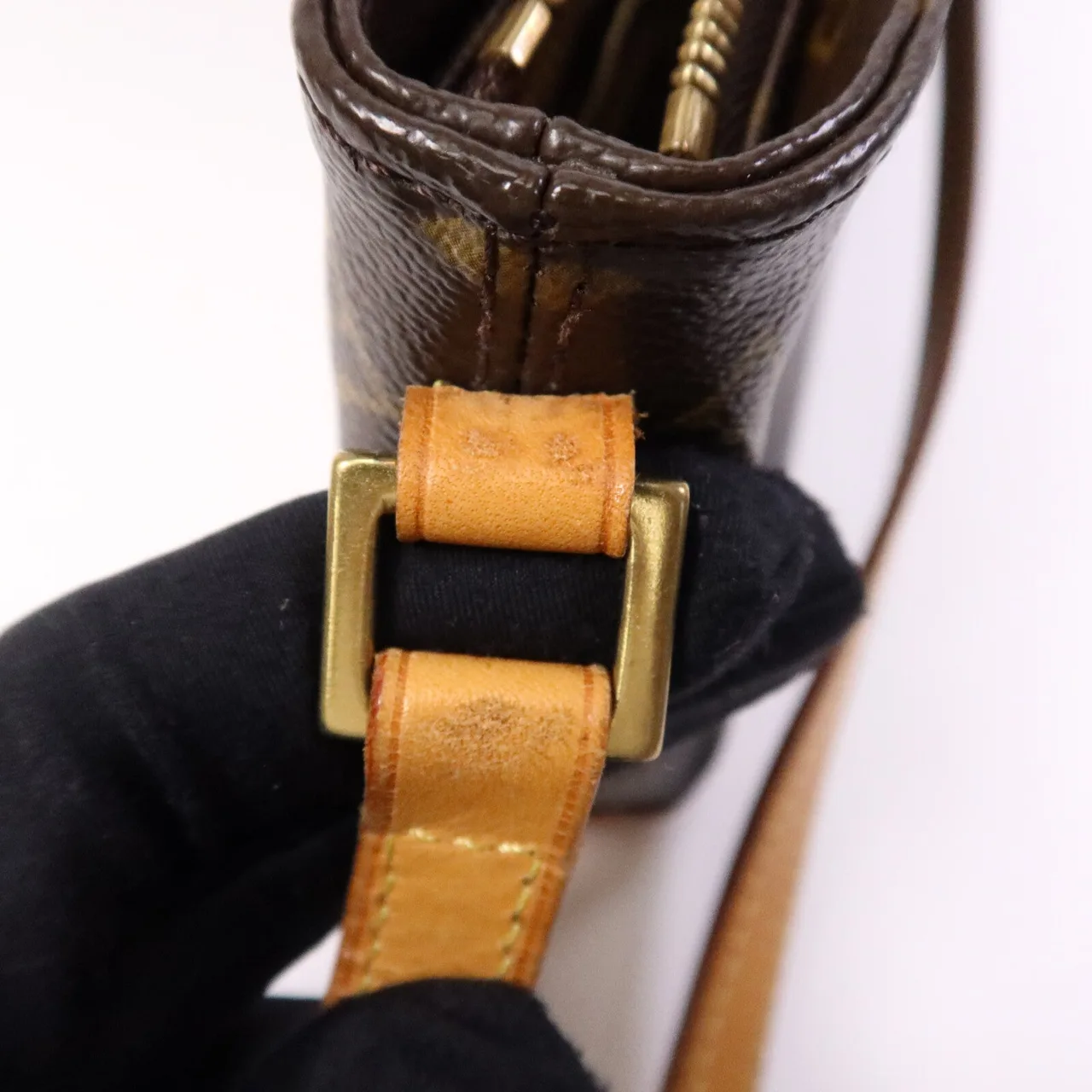 LOUIS VUITTON Trotteur M51240 Shoulder Bag Coated Canvas 棕色 Coated Canvas Rank B - Thumbnail 15