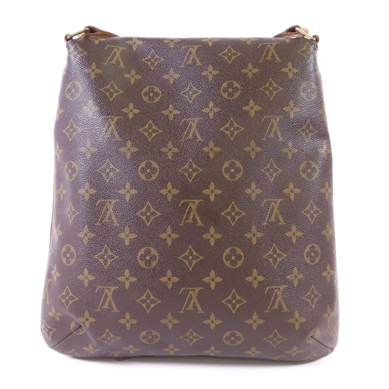 LOUIS VUITTON Musette M51256 肩背包 塗層帆布 棕色 塗層帆布 中古品B - 縮圖 2