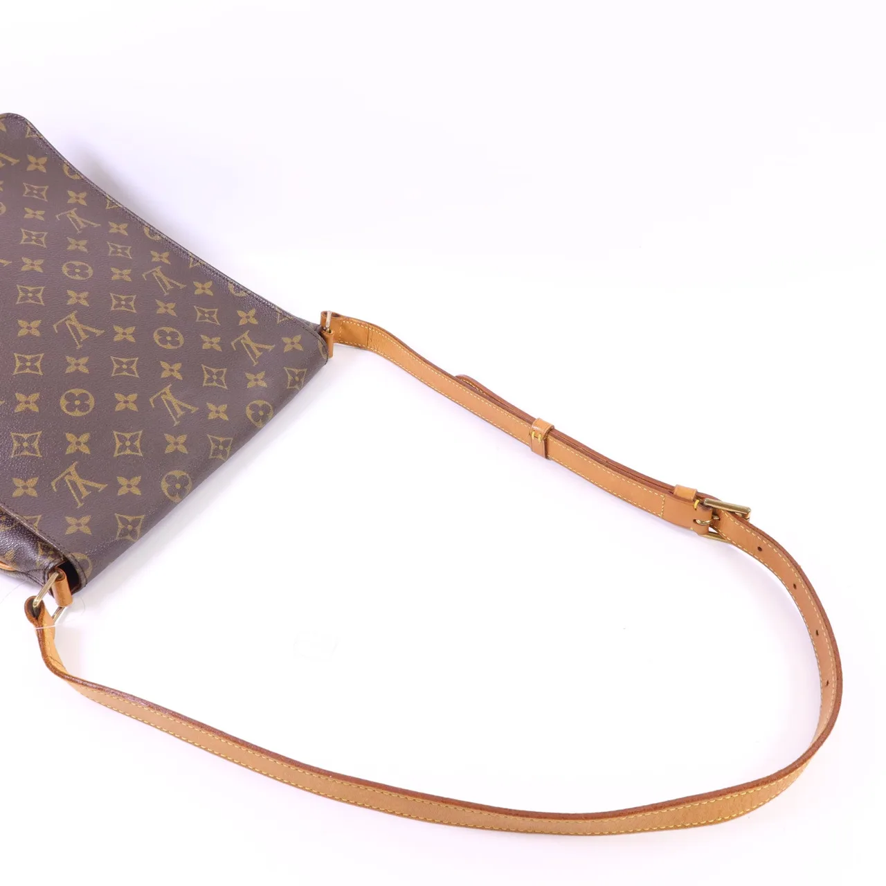 LOUIS VUITTON Musette M51256 肩背包 塗層帆布 棕色 塗層帆布 中古品B - 縮圖 5