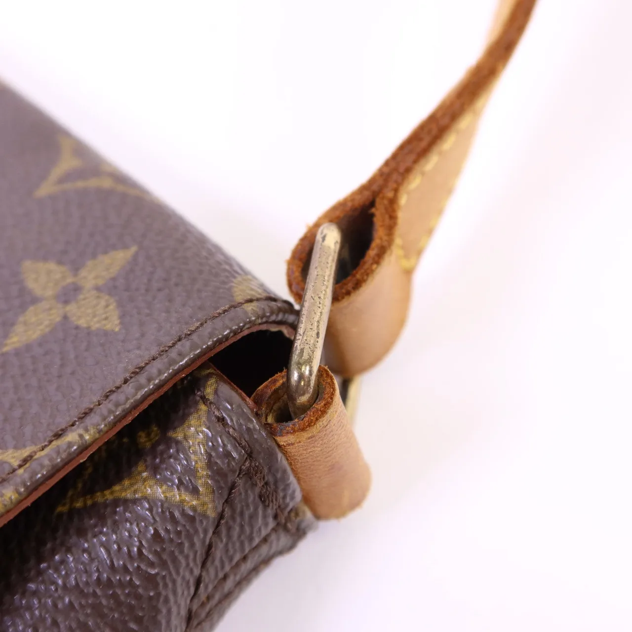 LOUIS VUITTON Musette M51256 肩背包 塗層帆布 棕色 塗層帆布 中古品B - 縮圖 9