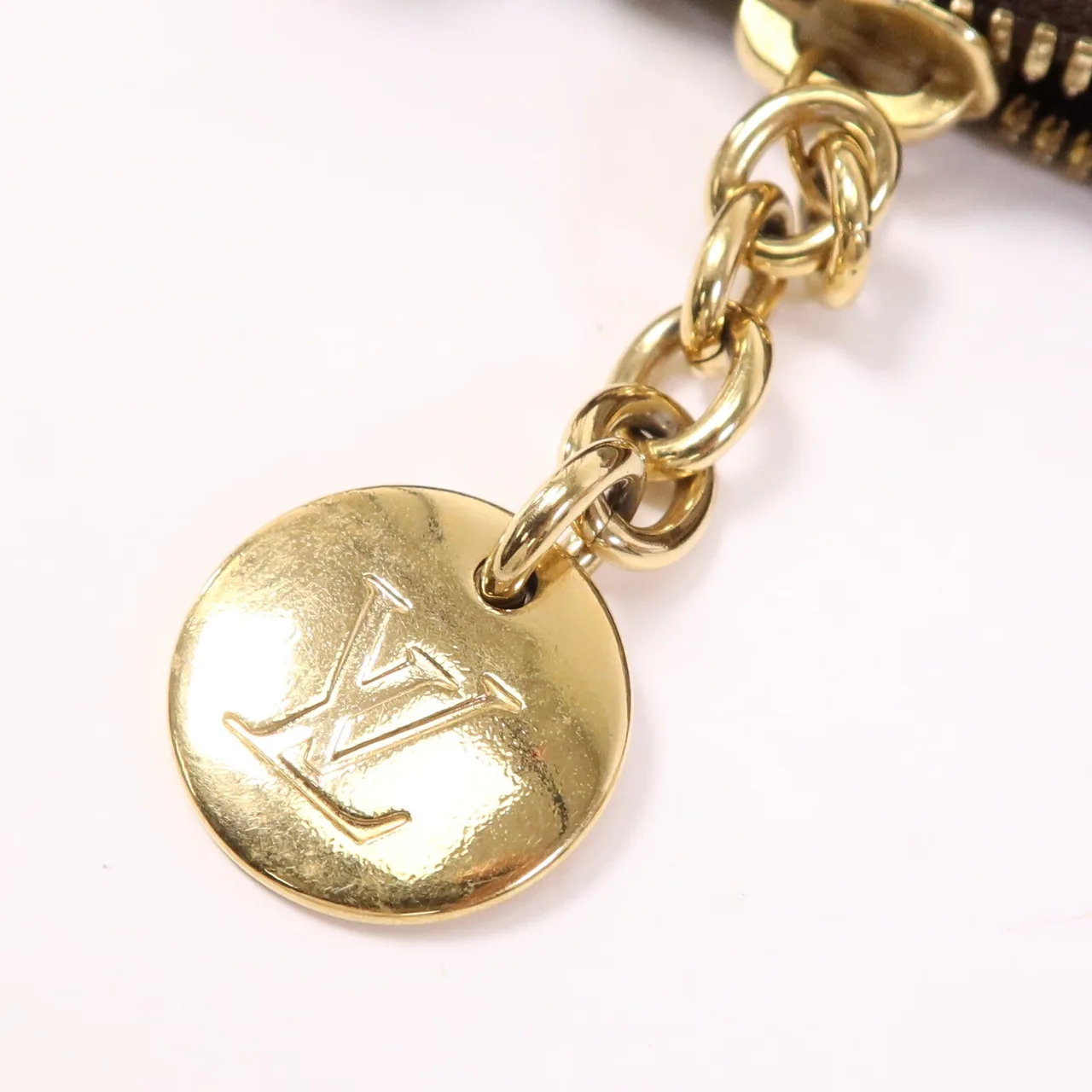 LOUIS VUITTON Palermo M40145 兩用包 塗層帆布 棕色 塗層帆布 中古品B - 縮圖 7