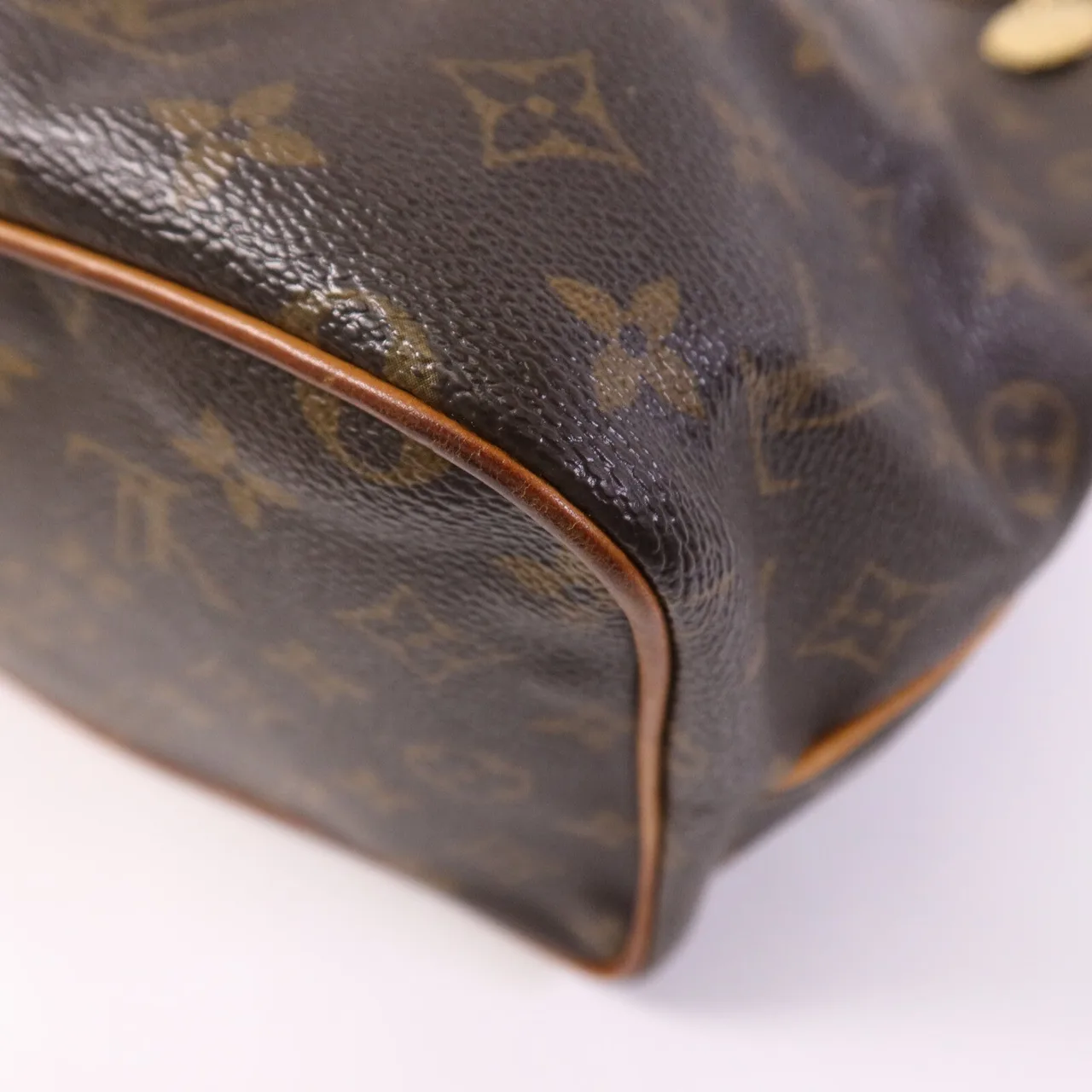 LOUIS VUITTON Palermo M40145 兩用包 塗層帆布 棕色 塗層帆布 中古品B - 縮圖 12