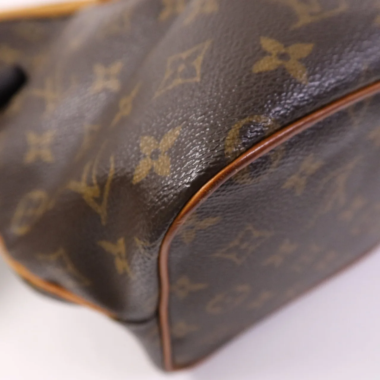 LOUIS VUITTON Palermo M40145 兩用包 塗層帆布 棕色 塗層帆布 中古品B - 縮圖 13
