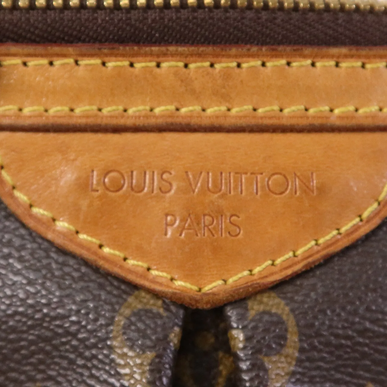 LOUIS VUITTON Palermo M40145 兩用包 塗層帆布 棕色 塗層帆布 中古品B - 縮圖 14
