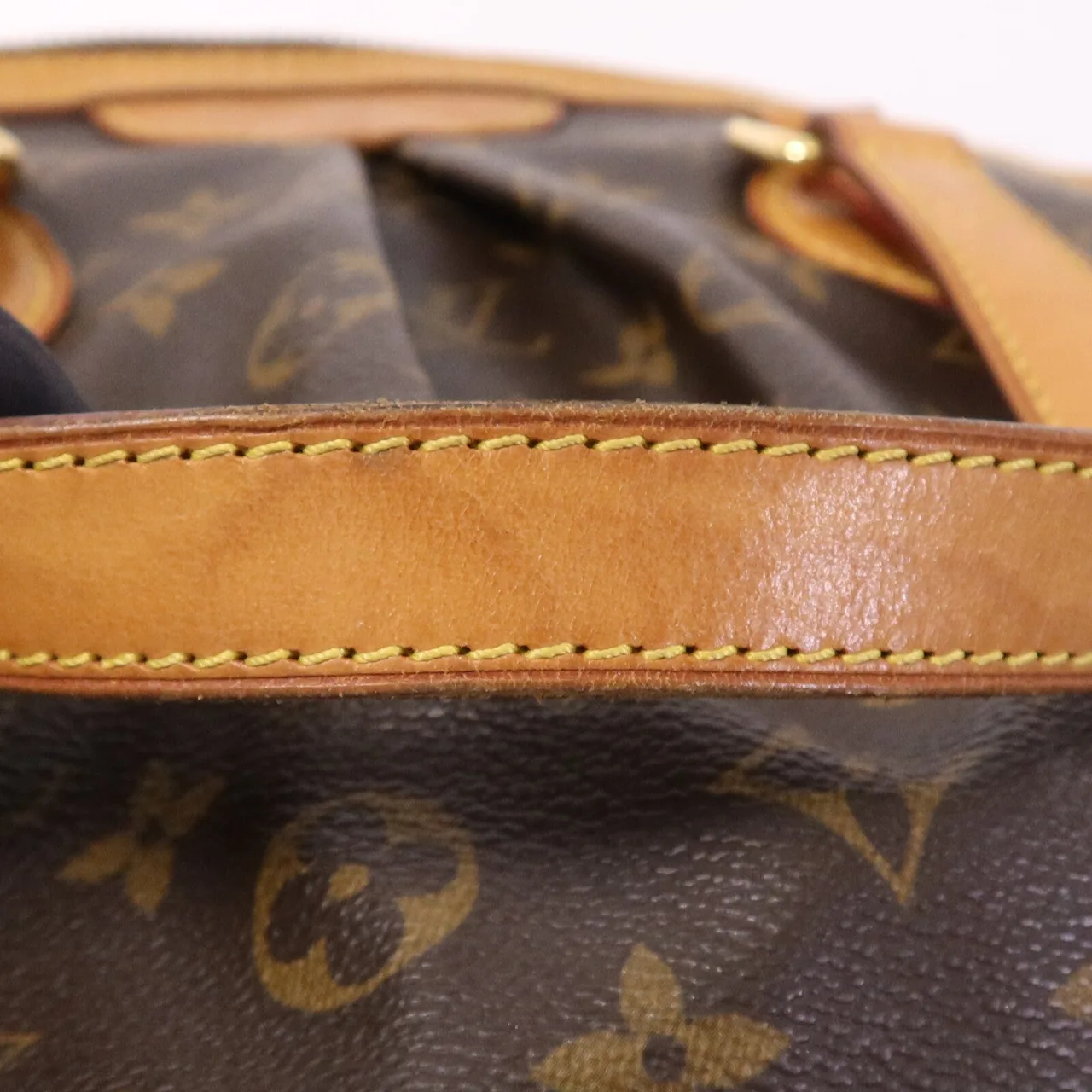 LOUIS VUITTON Palermo M40145 兩用包 塗層帆布 棕色 塗層帆布 中古品B - 縮圖 15