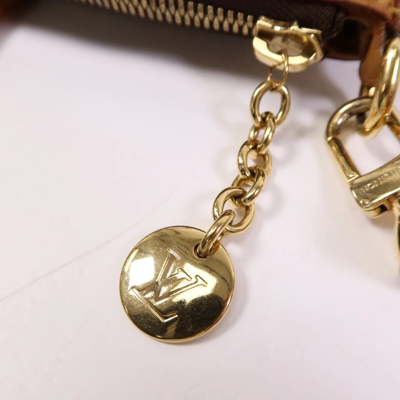 LOUIS VUITTON Palermo M40146 2-Way Bag Coated Canvas 棕色 Coated Canvas Rank B - Thumbnail 7