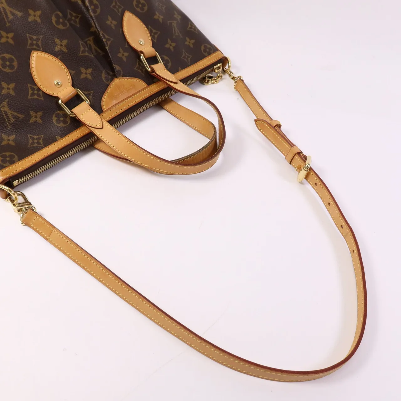 LOUIS VUITTON Palermo M40146 2-Way Bag Coated Canvas 棕色 Coated Canvas Rank B - Thumbnail 9