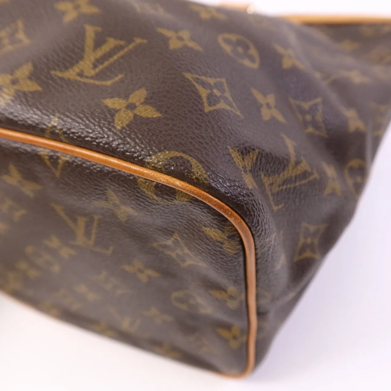 LOUIS VUITTON Palermo M40146 2-Way Bag Coated Canvas 棕色 Coated Canvas Rank B - Thumbnail 10
