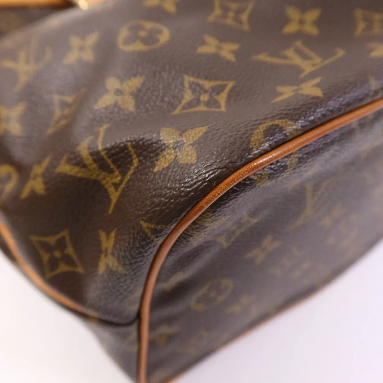 LOUIS VUITTON Palermo M40146 2-Way Bag Coated Canvas 棕色 Coated Canvas Rank B - Thumbnail 11