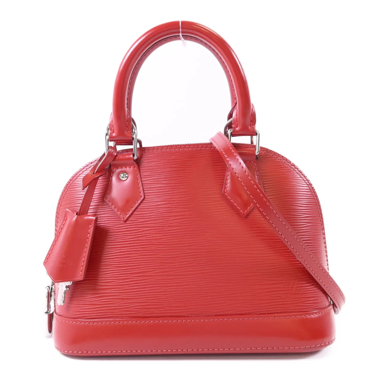 LOUIS VUITTON Alma M56204 2-Way Bag Calfskin 紅色