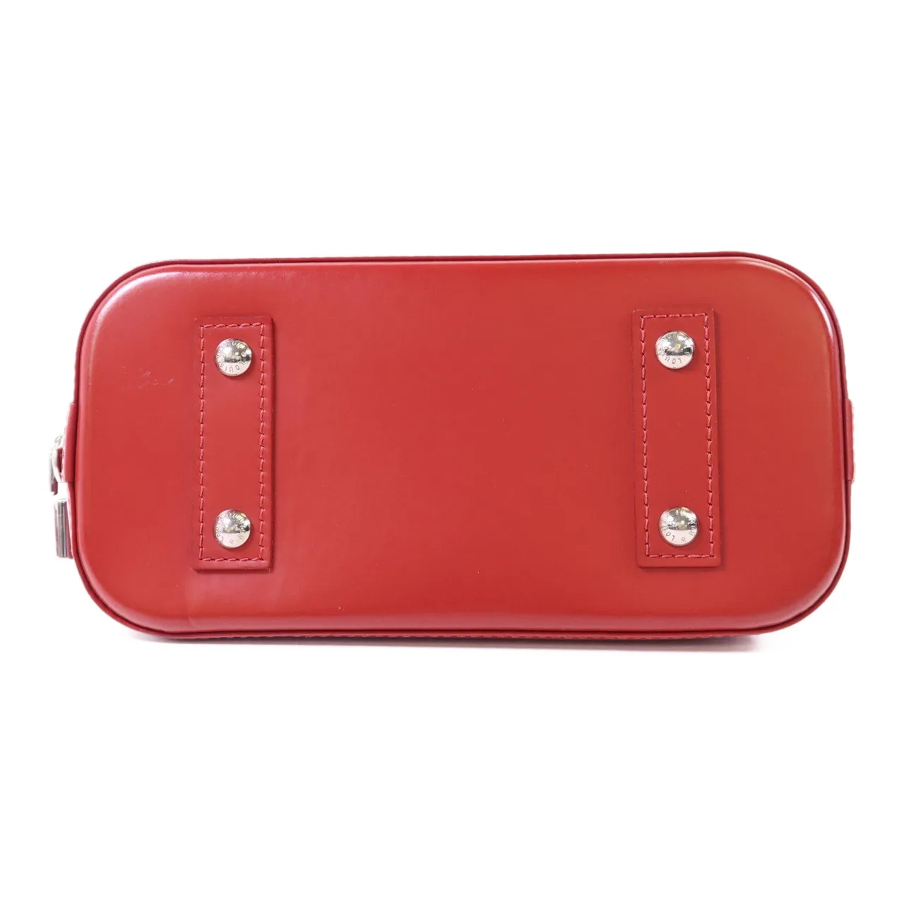 LOUIS VUITTON Alma M56204 2-Way Bag Calfskin 紅色 Calfskin Rank A - Thumbnail 4