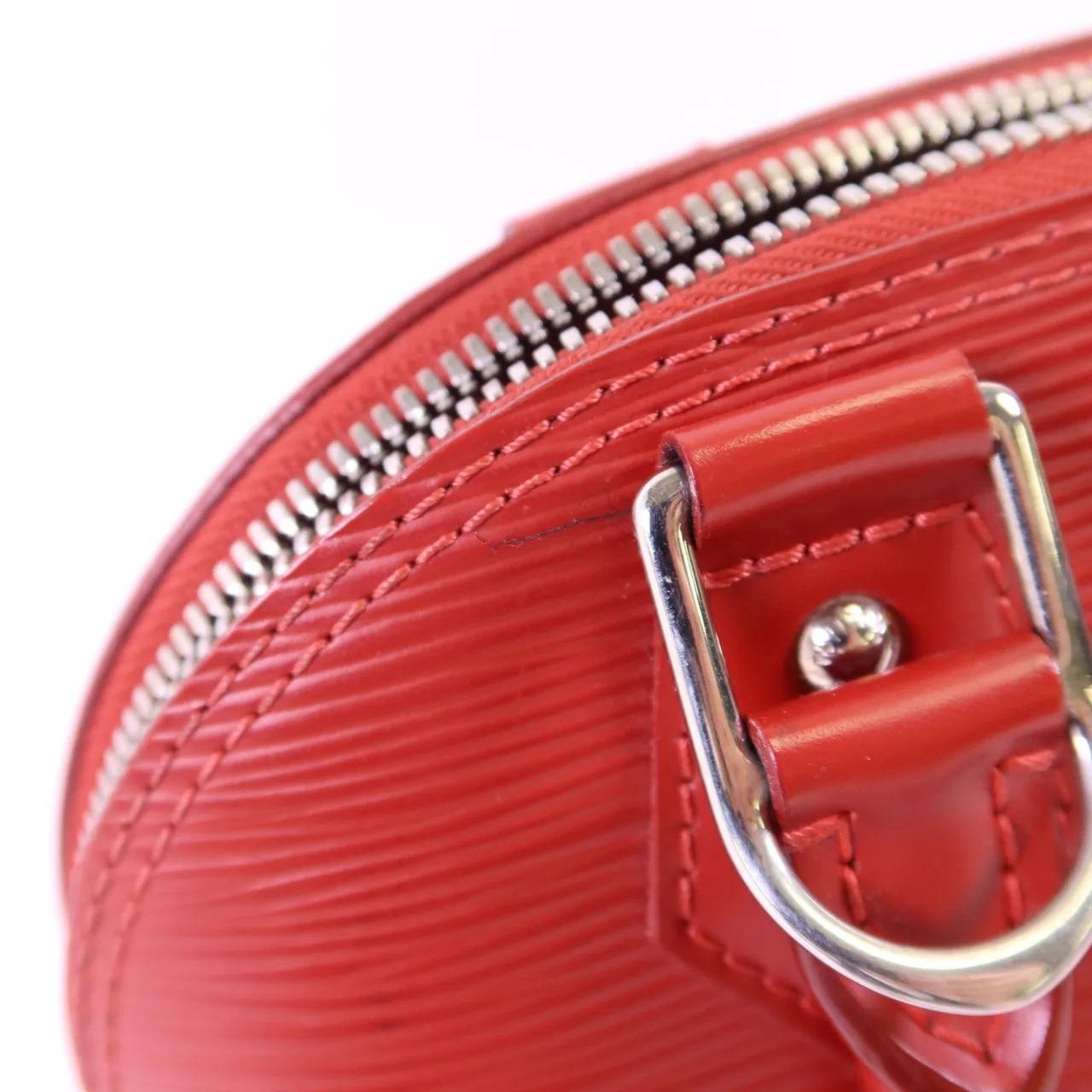 LOUIS VUITTON Alma M56204 2-Way Bag Calfskin 紅色 Calfskin Rank A - Thumbnail 12