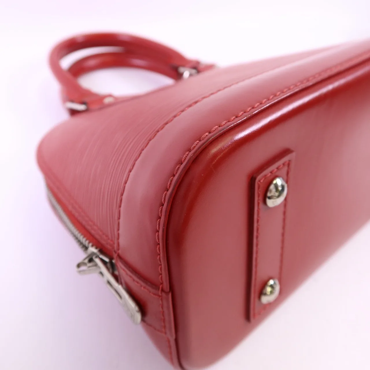 LOUIS VUITTON Alma M56204 2-Way Bag Calfskin 紅色 Calfskin Rank A - Thumbnail 14