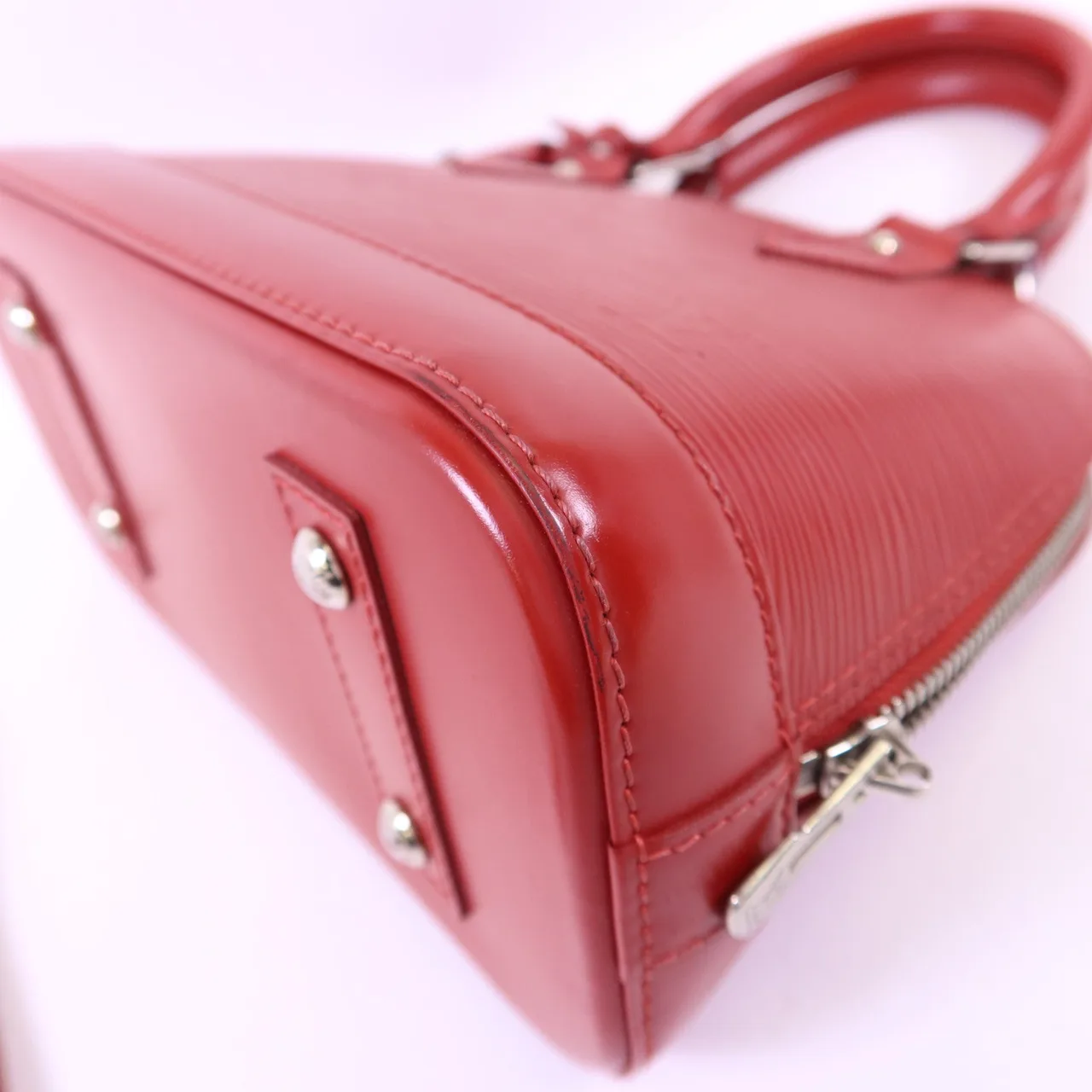 LOUIS VUITTON Alma M56204 2-Way Bag Calfskin 紅色 Calfskin Rank A - Thumbnail 15