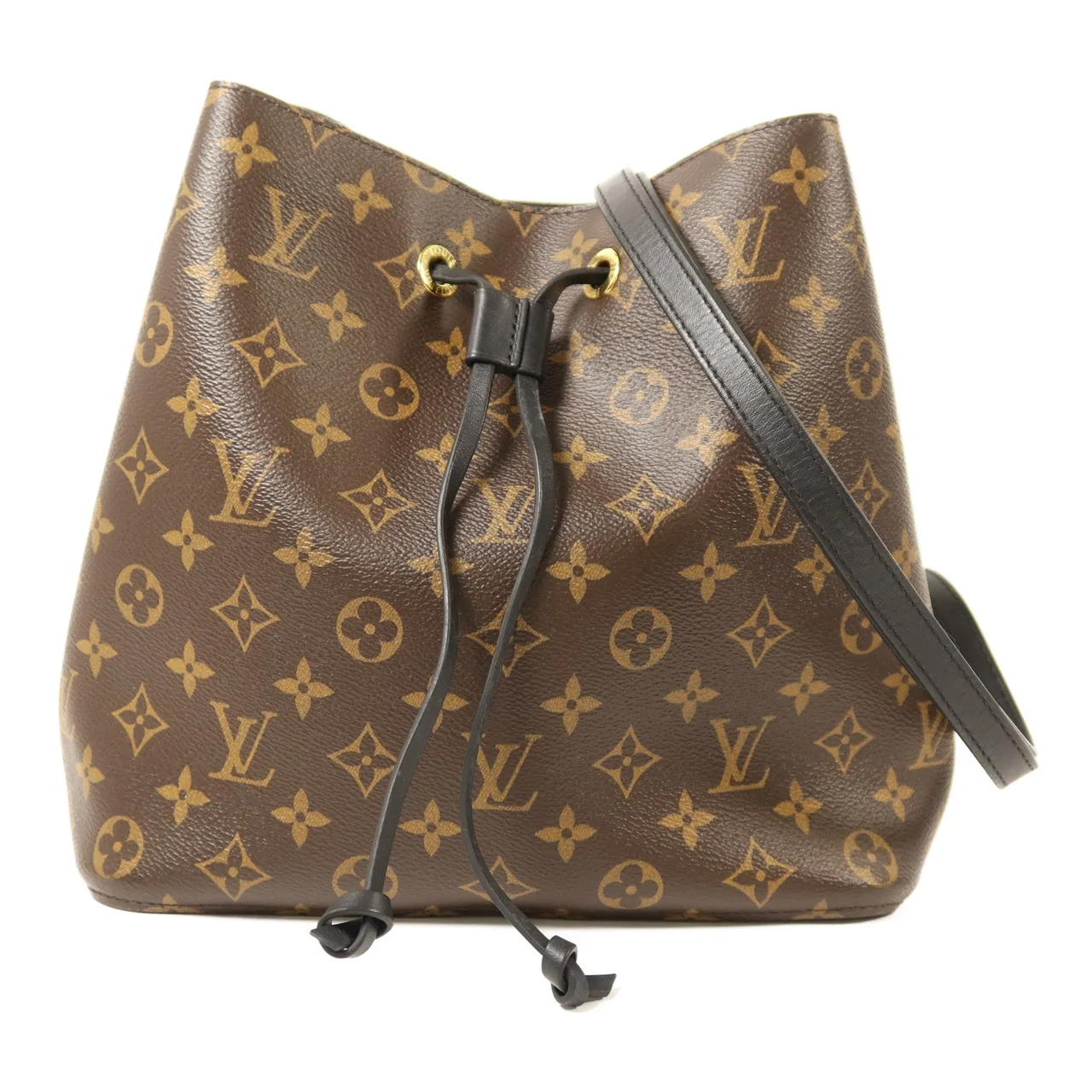LOUIS VUITTON NeoNoe M44020 Shoulder Bag Coated Canvas 棕色 / 黑色
