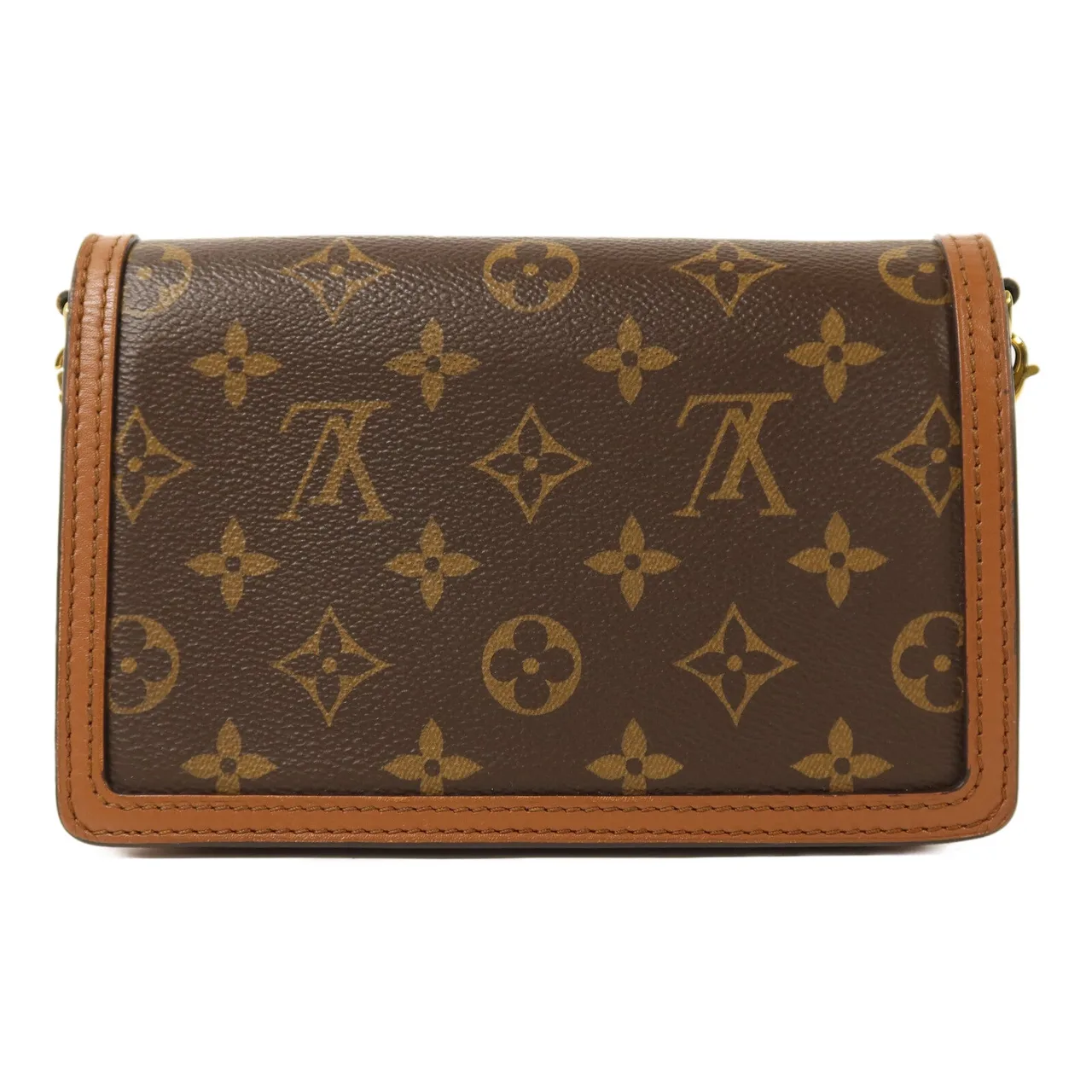 LOUIS VUITTON Dauphine M68746 Shoulder Bag Coated Canvas 棕色 Coated Canvas Rank B - Thumbnail 2