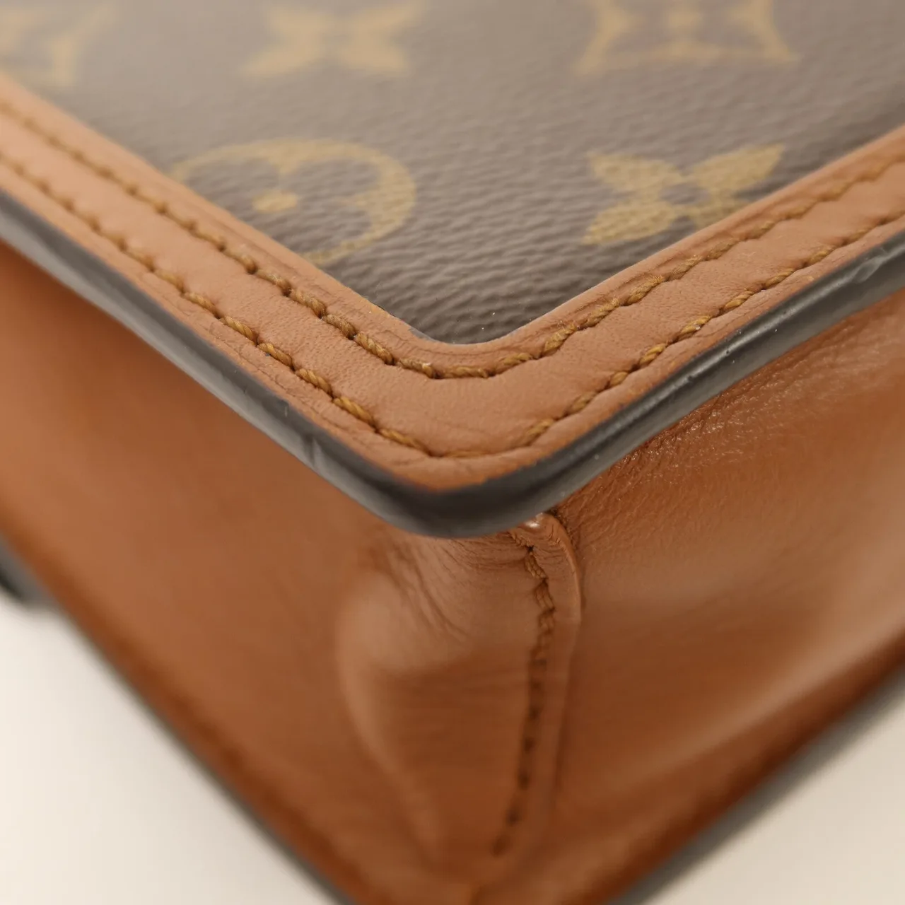 LOUIS VUITTON Dauphine M68746 Shoulder Bag Coated Canvas 棕色 Coated Canvas Rank B - Thumbnail 12