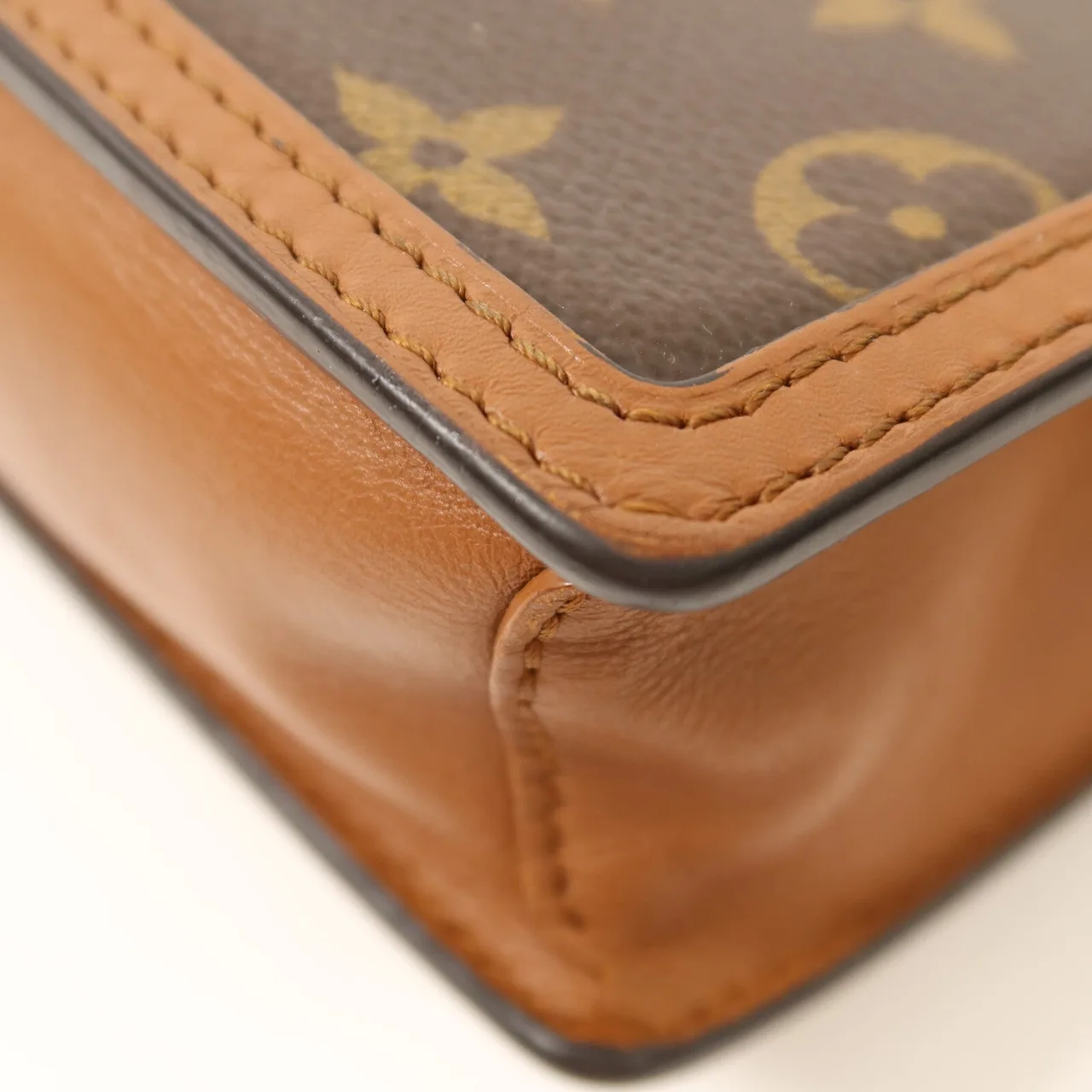 LOUIS VUITTON Dauphine M68746 Shoulder Bag Coated Canvas 棕色 Coated Canvas Rank B - Thumbnail 13