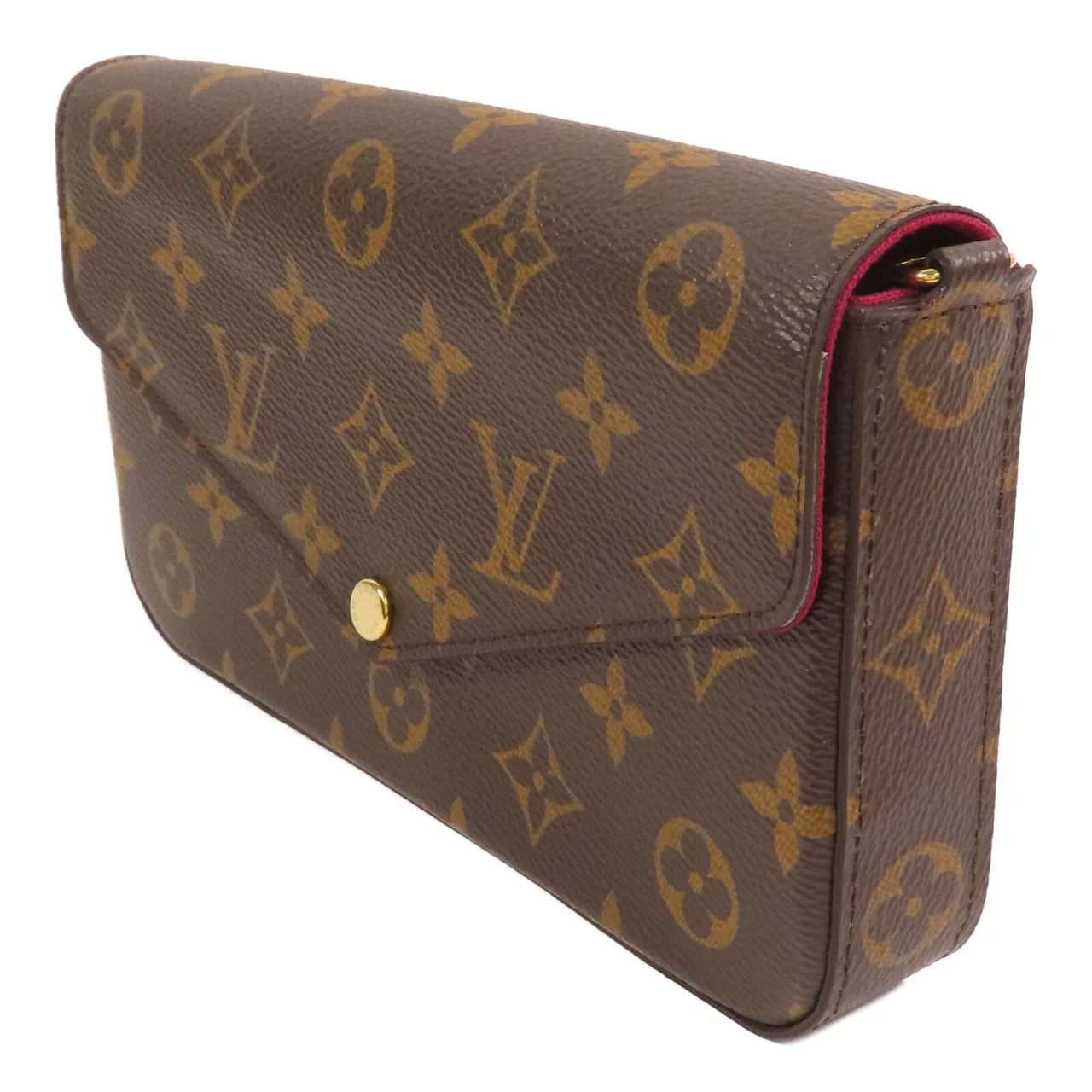 LOUIS VUITTON Felicie M61276 Shoulder Bag Coated Canvas 棕色 Coated Canvas Rank A - Thumbnail 3