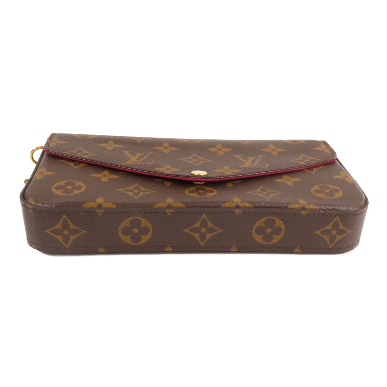 LOUIS VUITTON Felicie M61276 Shoulder Bag Coated Canvas 棕色 Coated Canvas Rank A - Thumbnail 4