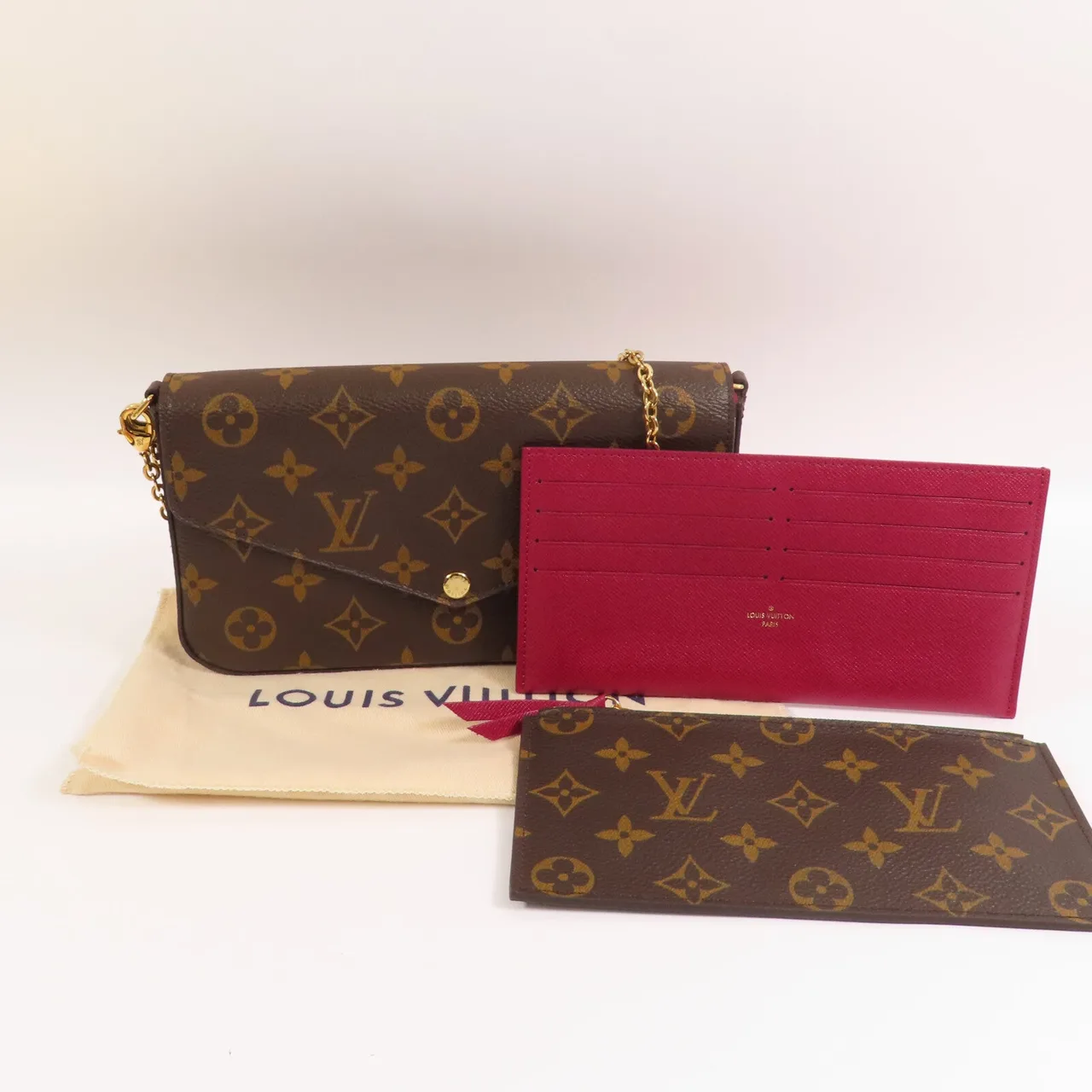 LOUIS VUITTON Felicie M61276 Shoulder Bag Coated Canvas 棕色 Coated Canvas Rank A - Thumbnail 14