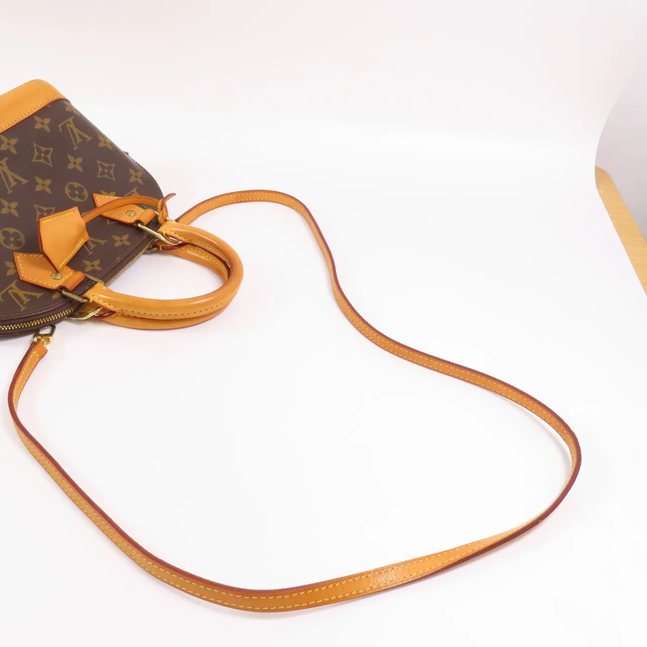 LOUIS VUITTON Alma M53152 2-Way Bag Coated Canvas 棕色 Coated Canvas Rank B - Thumbnail 5