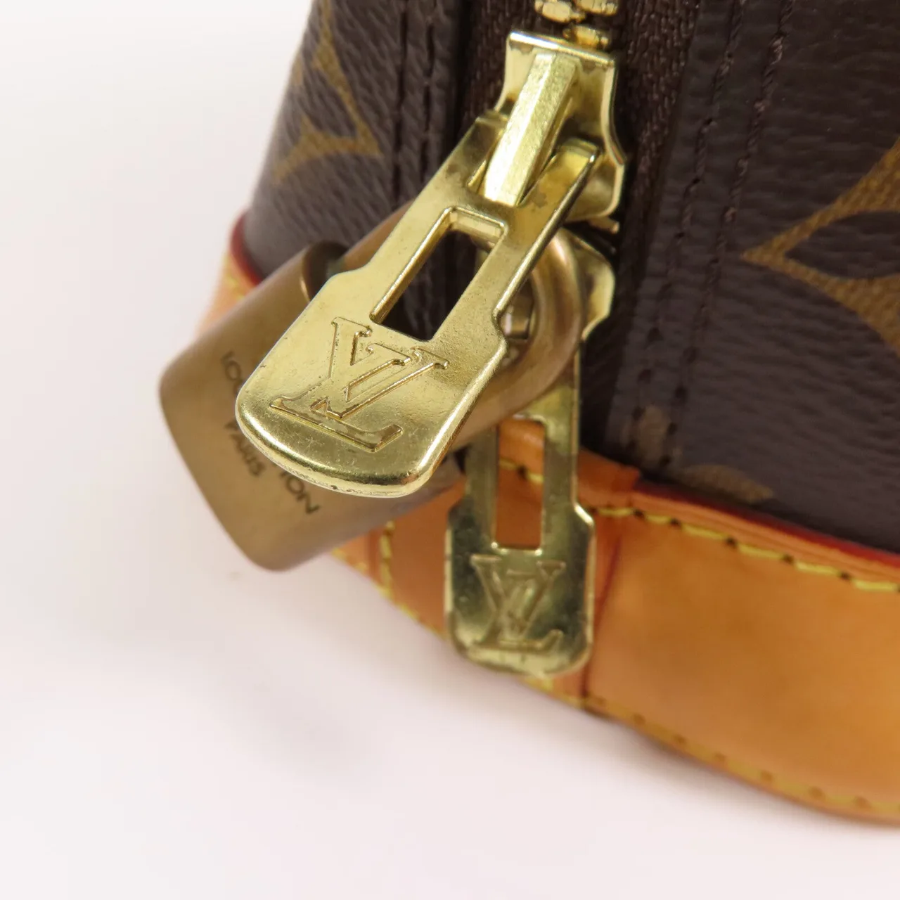 LOUIS VUITTON Alma M53152 2-Way Bag Coated Canvas 棕色 Coated Canvas Rank B - Thumbnail 11