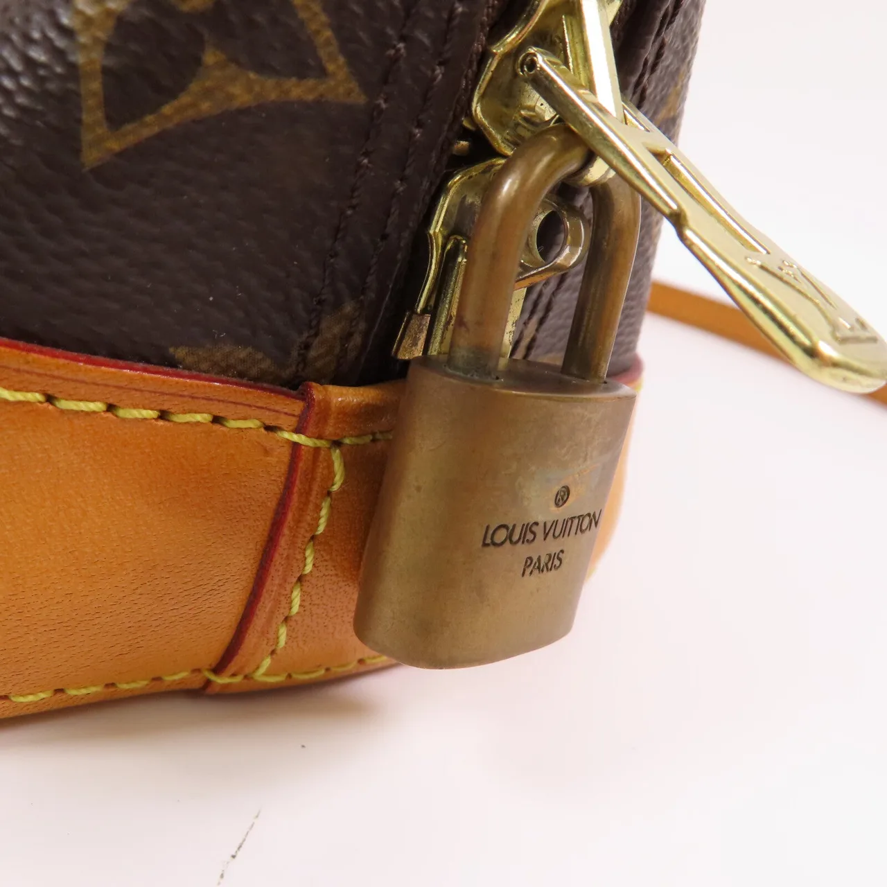 LOUIS VUITTON Alma M53152 2-Way Bag Coated Canvas 棕色 Coated Canvas Rank B - Thumbnail 12