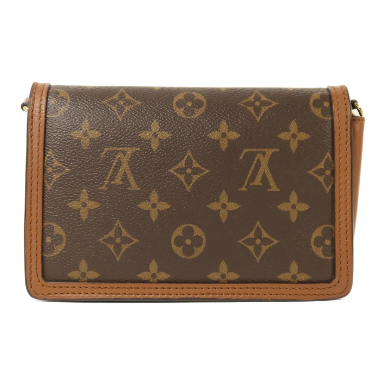 LOUIS VUITTON Dauphine M68746 Shoulder Bag Coated Canvas 棕色 Coated Canvas Rank B - Thumbnail 2