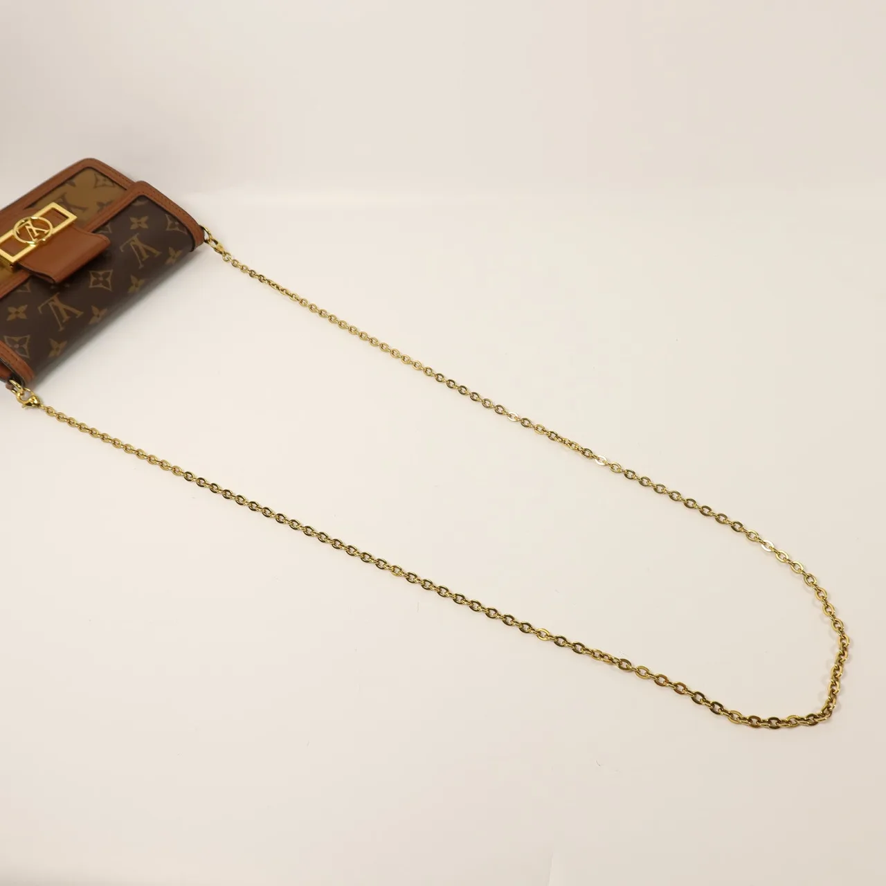 LOUIS VUITTON Dauphine M68746 Shoulder Bag Coated Canvas 棕色 Coated Canvas Rank B - Thumbnail 8