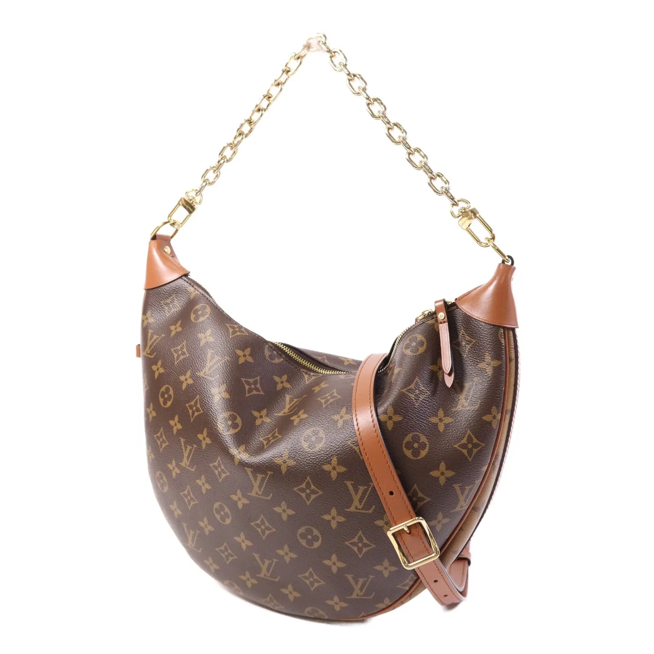 LOUIS VUITTON Loop M46311 2-Way Bag Coated Canvas 棕色 Coated Canvas Rank A - Thumbnail 3