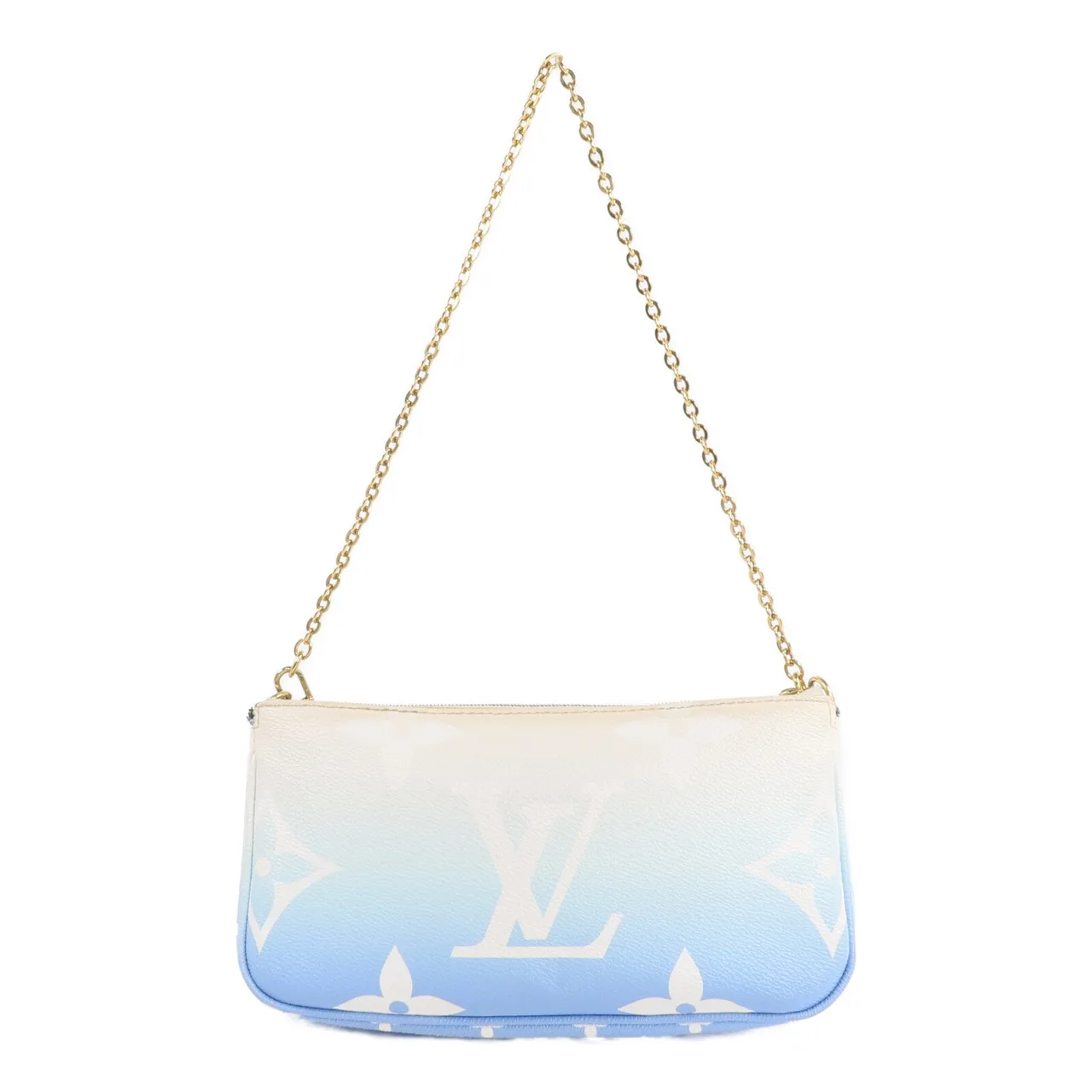 LOUIS VUITTON Multi Pochette M57633 2-Way Bag Coated Canvas 藍色 Coated Canvas Rank C - Thumbnail 2