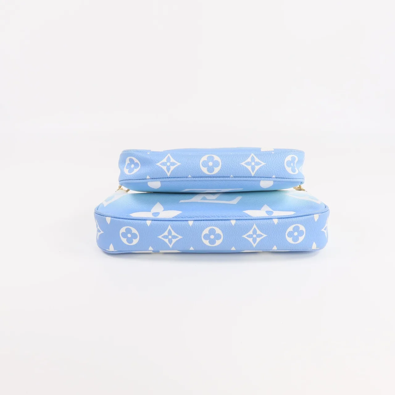 LOUIS VUITTON Multi Pochette M57633 2-Way Bag Coated Canvas 藍色 Coated Canvas Rank C - Thumbnail 4