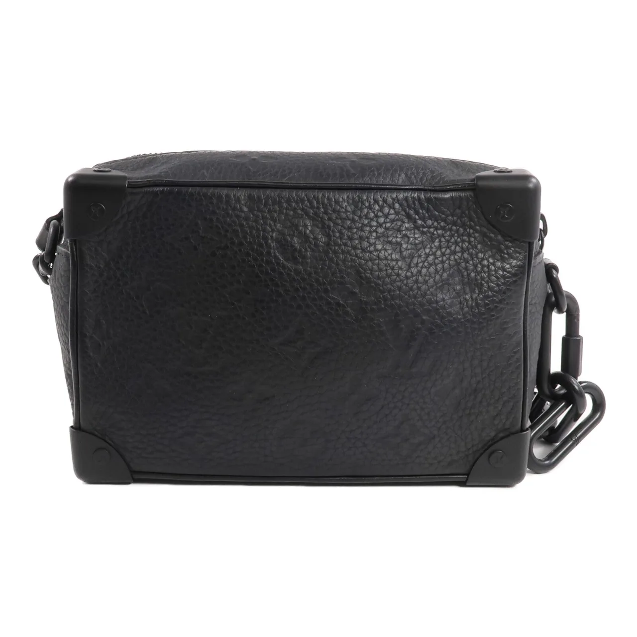 LOUIS VUITTON Soft Trunk M55702 Shoulder Bag Calfskin 黑色 Calfskin Rank A - Thumbnail 2