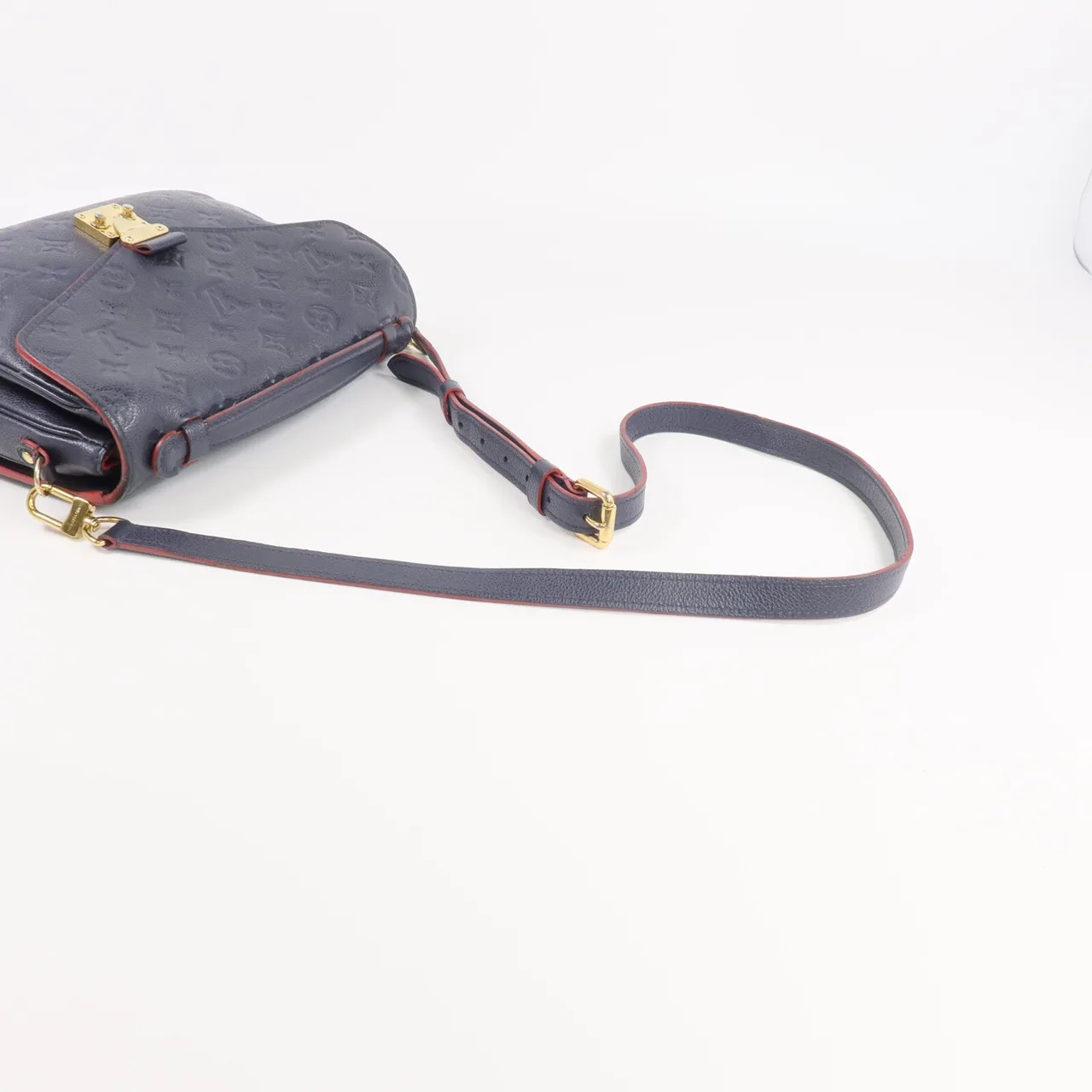 LOUIS VUITTON Pochette Metis M44071 2-Way Bag Calfskin 海軍藍 Calfskin Rank C - Thumbnail 5