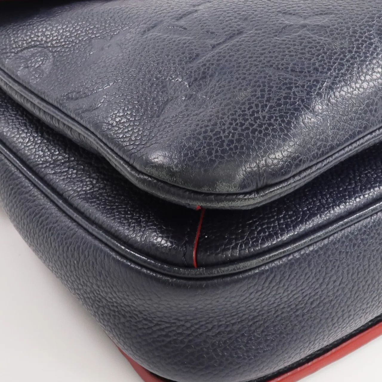 LOUIS VUITTON Pochette Metis M44071 2-Way Bag Calfskin 海軍藍 Calfskin Rank C - Thumbnail 7