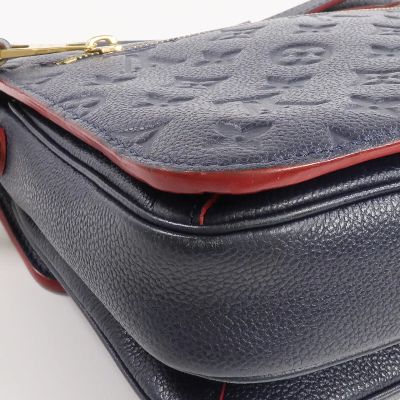 LOUIS VUITTON Pochette Metis M44071 2-Way Bag Calfskin 海軍藍 Calfskin Rank C - Thumbnail 9