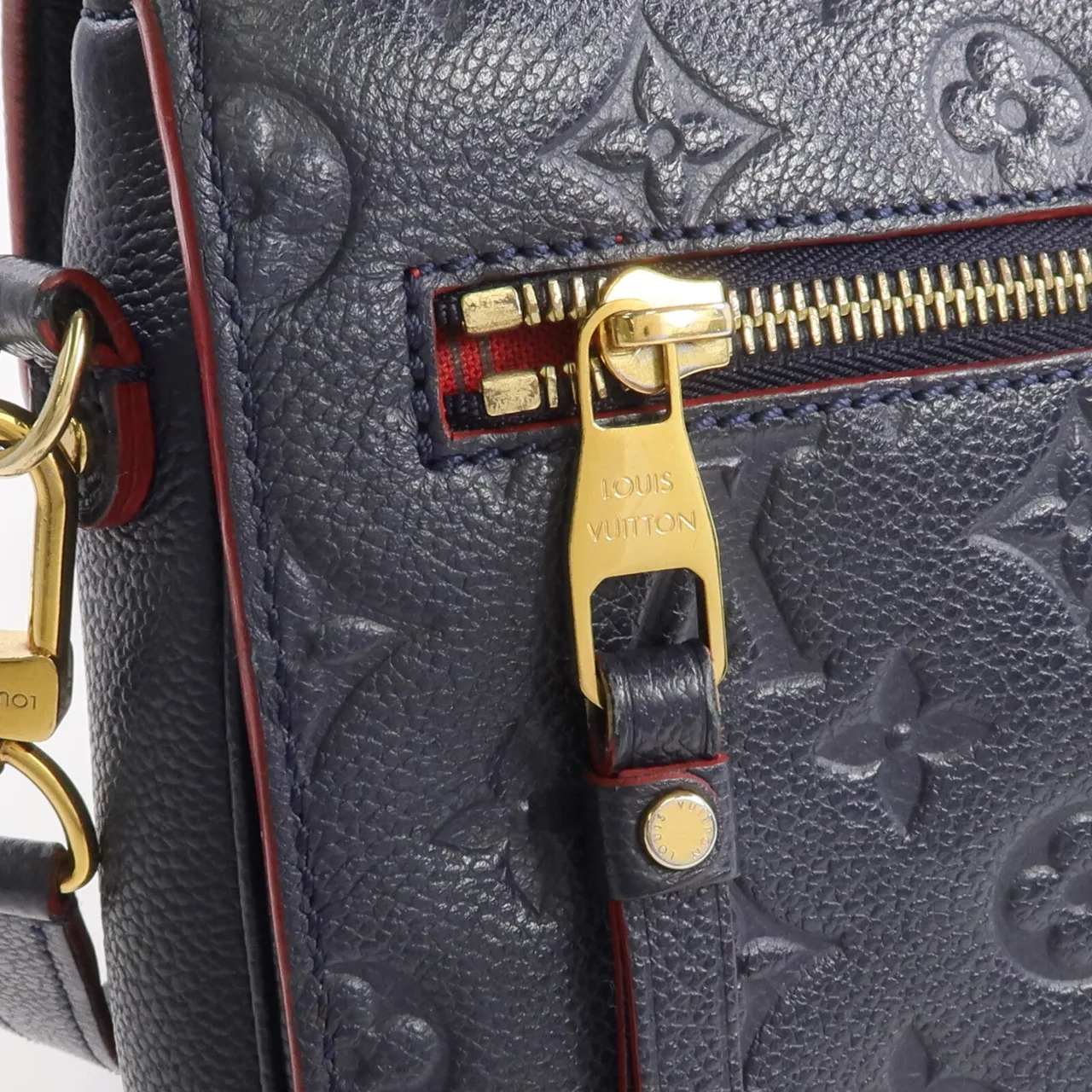 LOUIS VUITTON Pochette Metis M44071 2-Way Bag Calfskin 海軍藍 Calfskin Rank C - Thumbnail 10