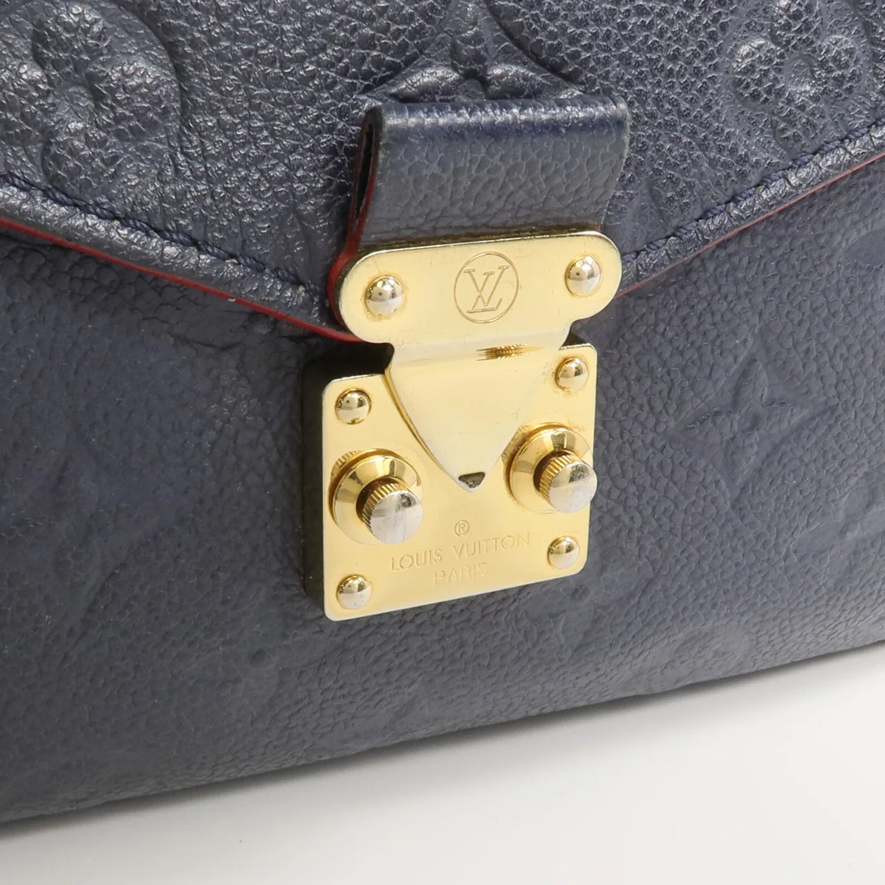 LOUIS VUITTON Pochette Metis M44071 2-Way Bag Calfskin 海軍藍 Calfskin Rank C - Thumbnail 12