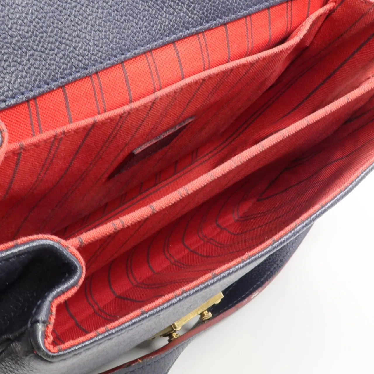 LOUIS VUITTON Pochette Metis M44071 2-Way Bag Calfskin 海軍藍 Calfskin Rank C - Thumbnail 14