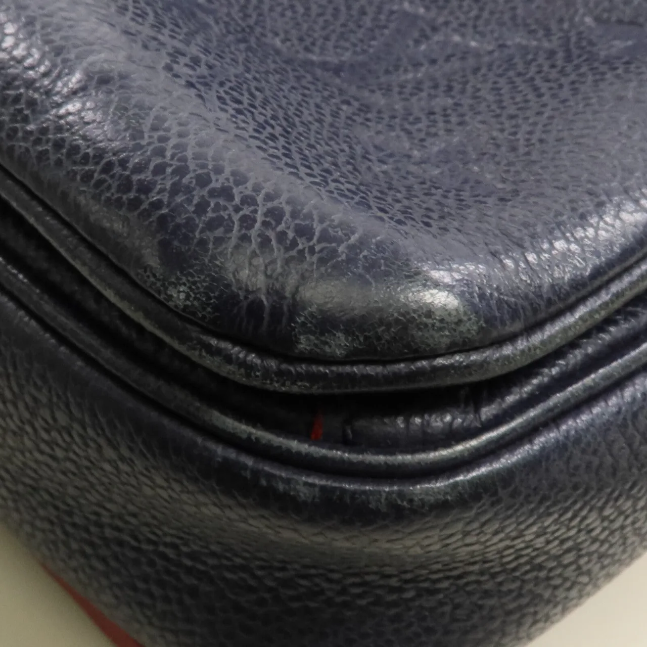 LOUIS VUITTON Pochette Metis M44071 2-Way Bag Calfskin 海軍藍 Calfskin Rank C - Thumbnail 17